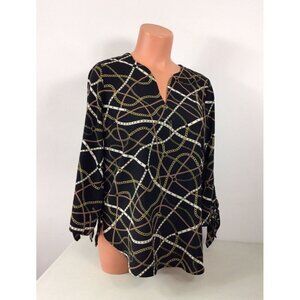 Michael Kors Equestrian Blouse Womens Small